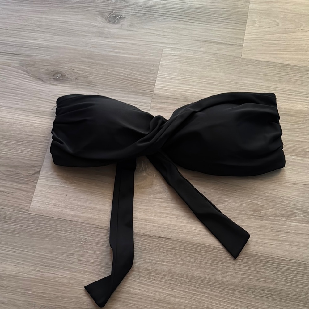 Black Twist Bandeau Top